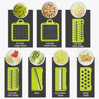 14-in-1 Multifunctional Vegetable Chopper & Slicer